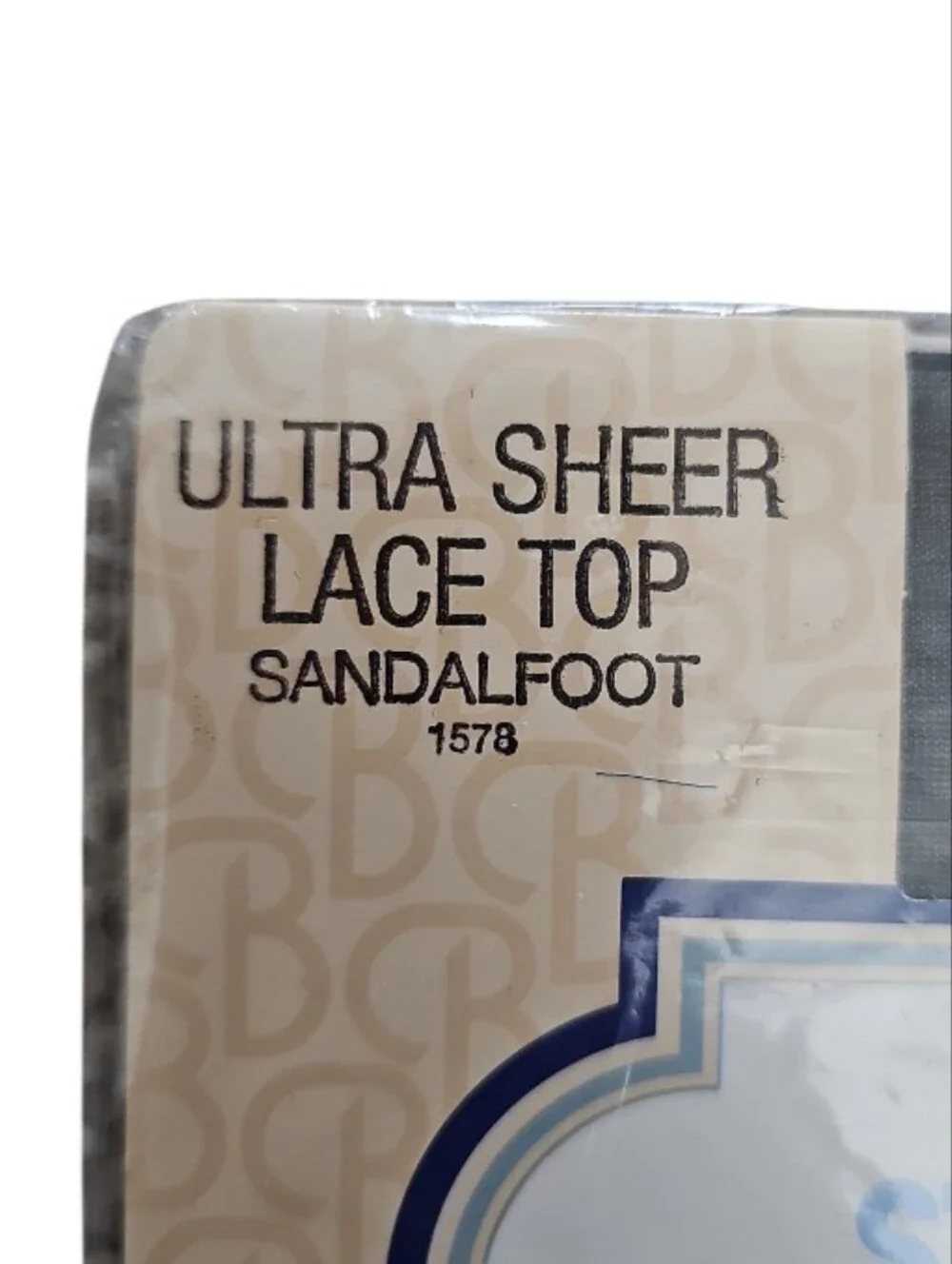 Vintage Berkshire Ultra Sheer Lace Top Stockings Black Medium NOS Hosiery 80s